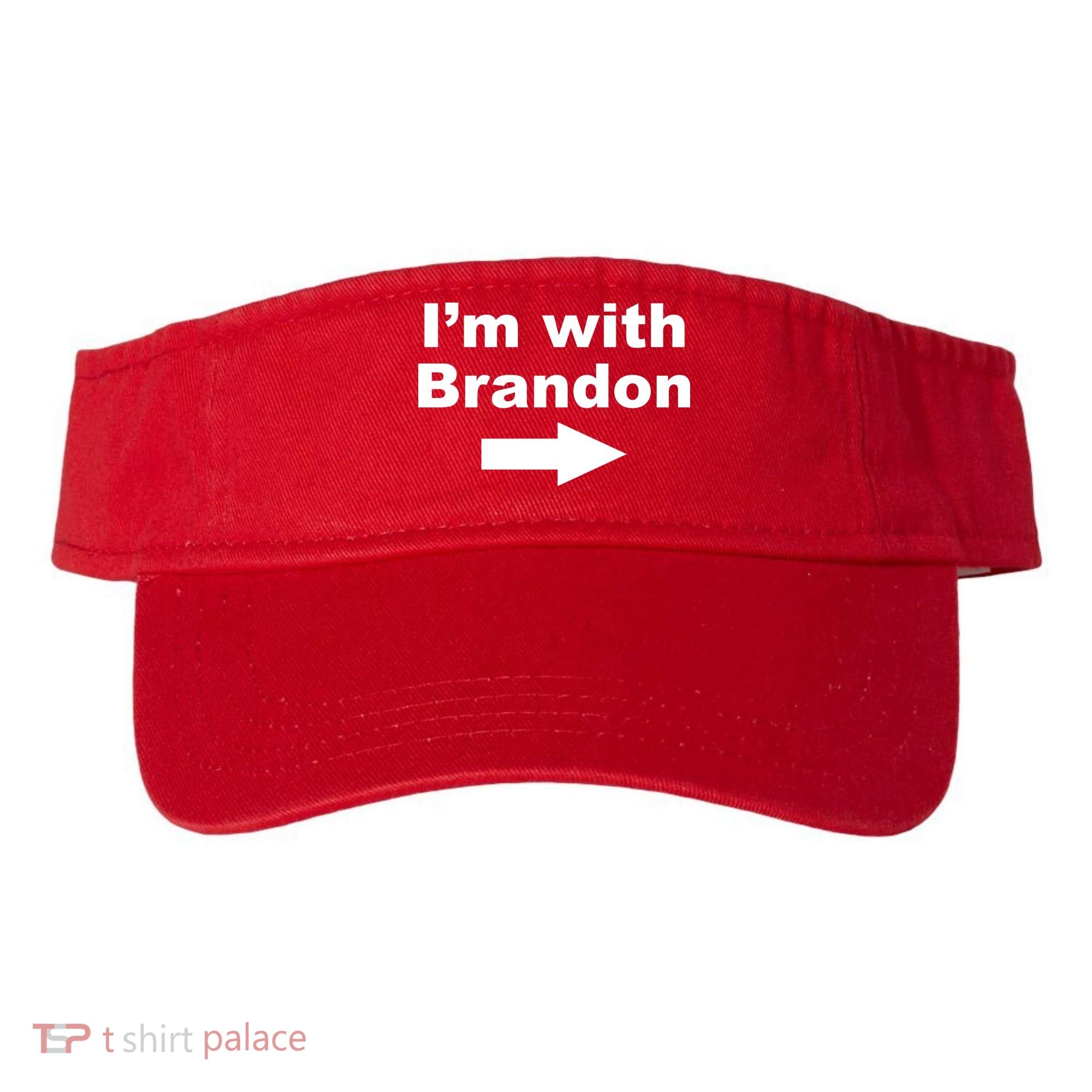 I'm With Brandon FJB Funny Anti Biden Chant Meme Visor