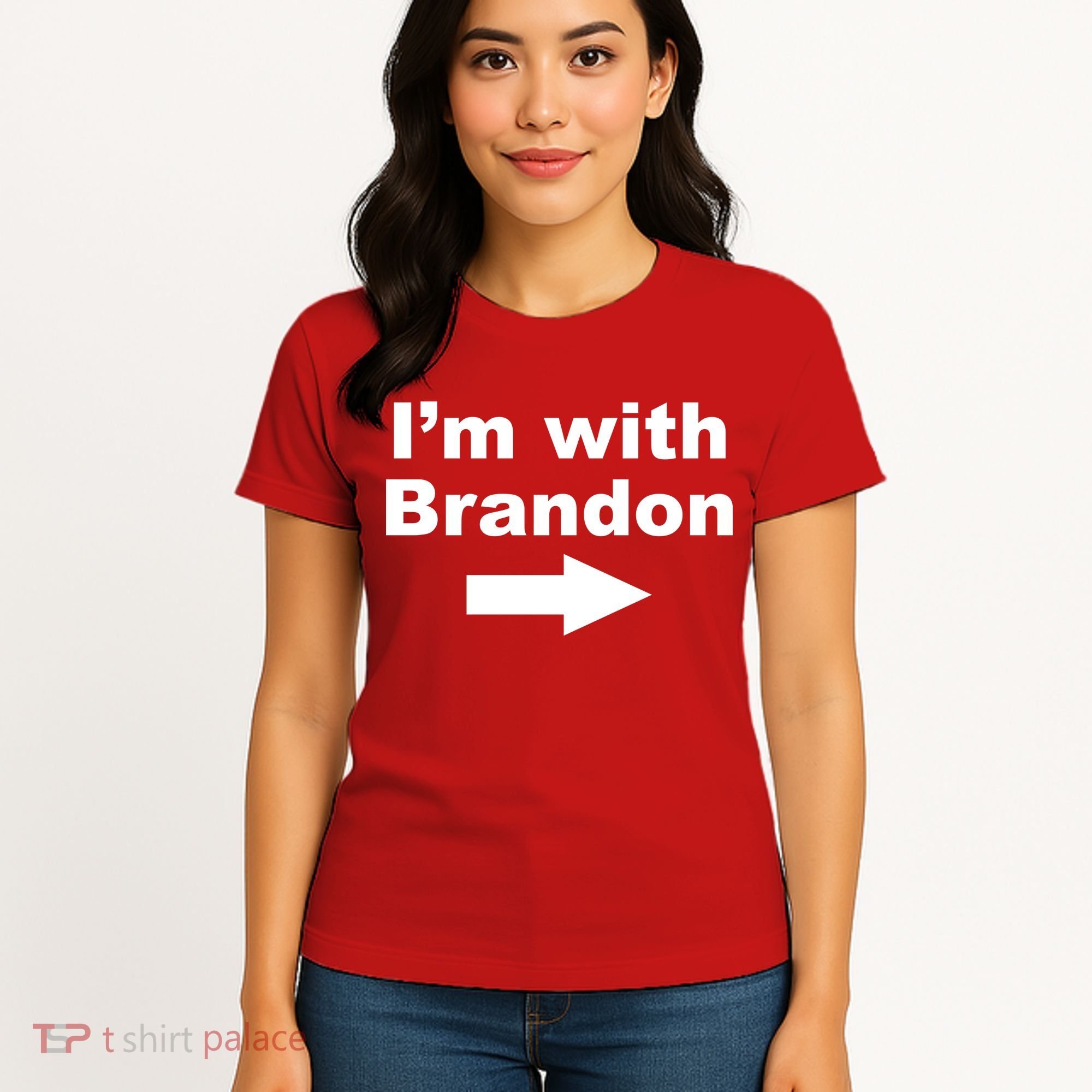 I'm With Brandon FJB Funny Anti Biden Chant Meme Women's T-Shirt
