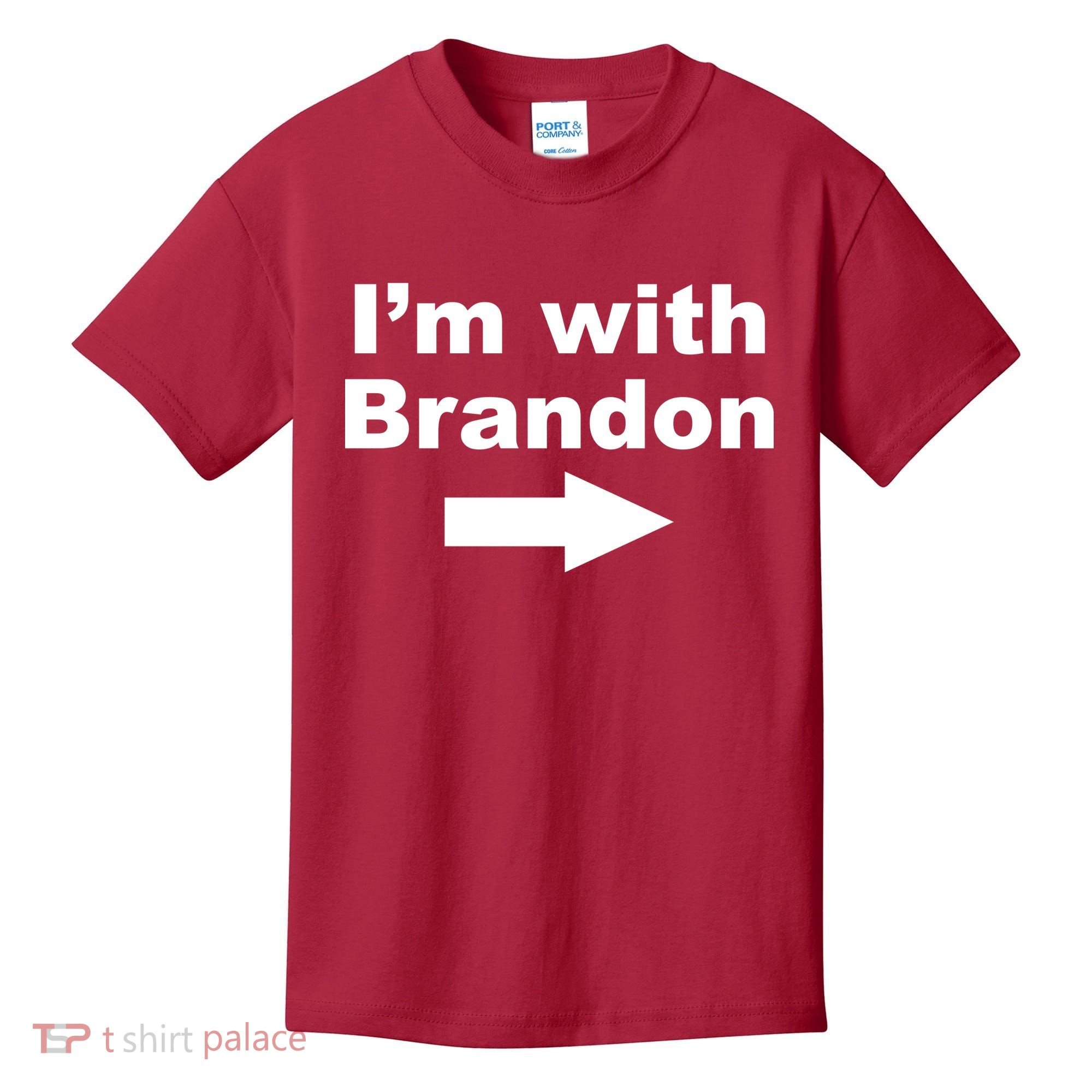 I'm With Brandon FJB Funny Anti Biden Chant Meme Kids T-Shirt