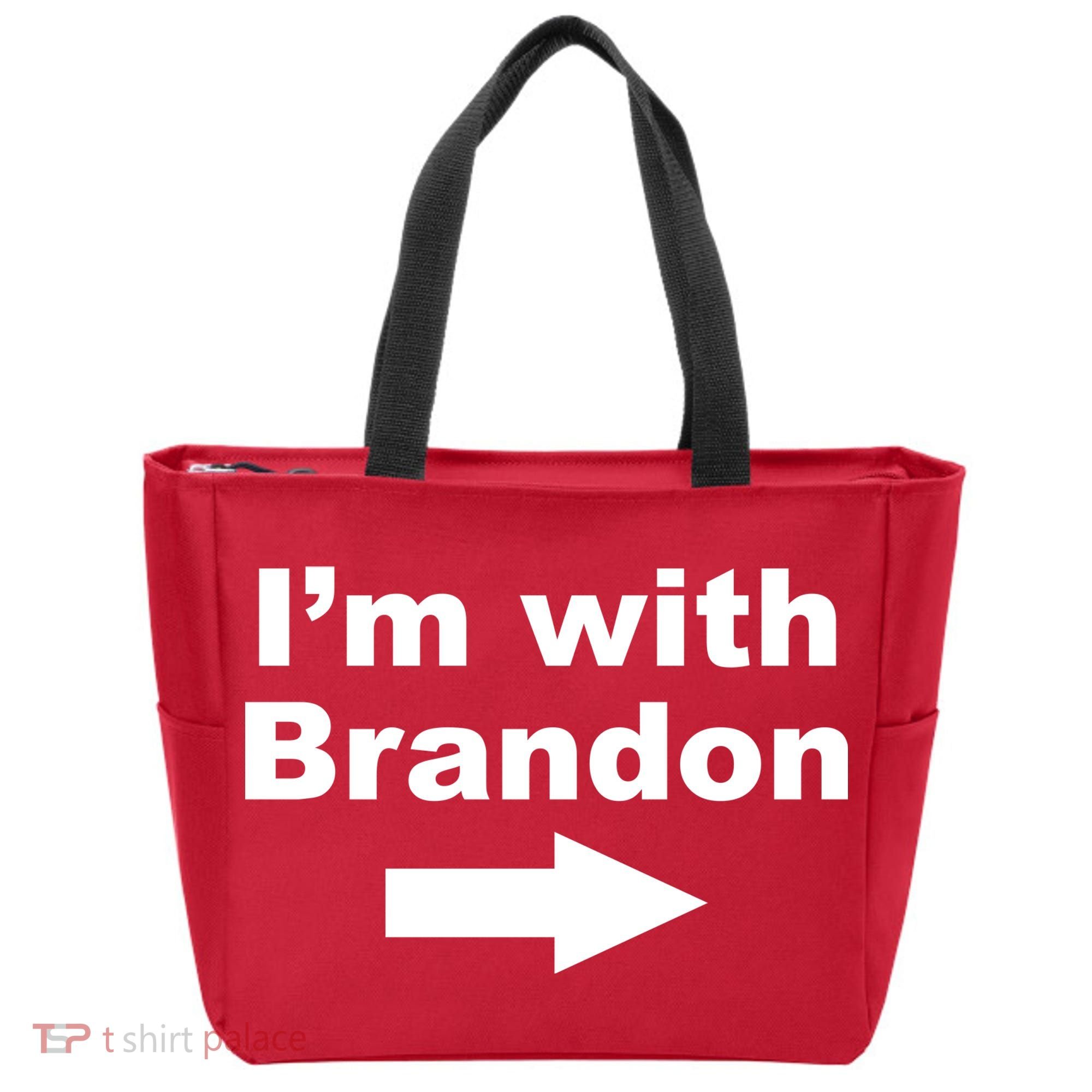 I'm With Brandon FJB Funny Anti Biden Chant Meme Tote Bag