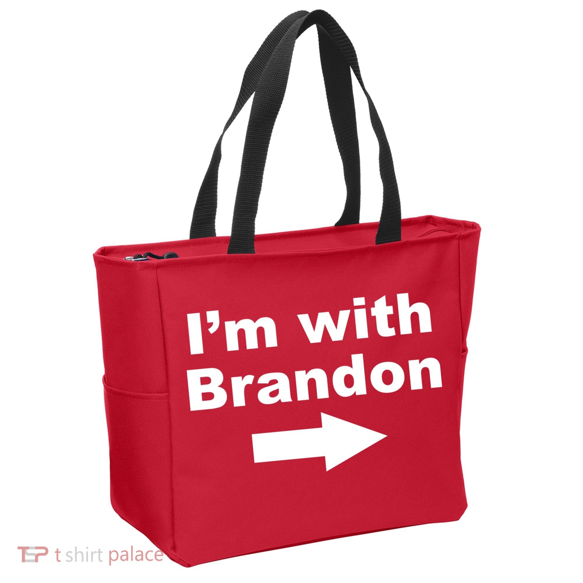 I'm With Brandon FJB Funny Anti Biden Chant Meme Tote Bag