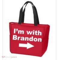 I'm With Brandon FJB Funny Anti Biden Chant Meme Tote Bag thumb 3