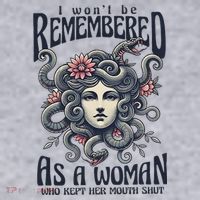 I WonT Be Remembered As A Woman Who Kept Her Mouth Shut Women's Sweatshirt thumb 2