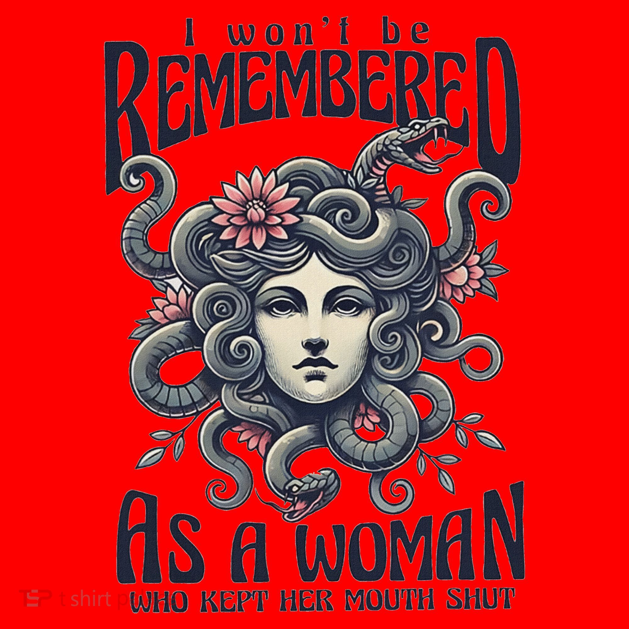 I WonT Be Remembered As A Woman Who Kept Her Mouth Shut Santa Hat