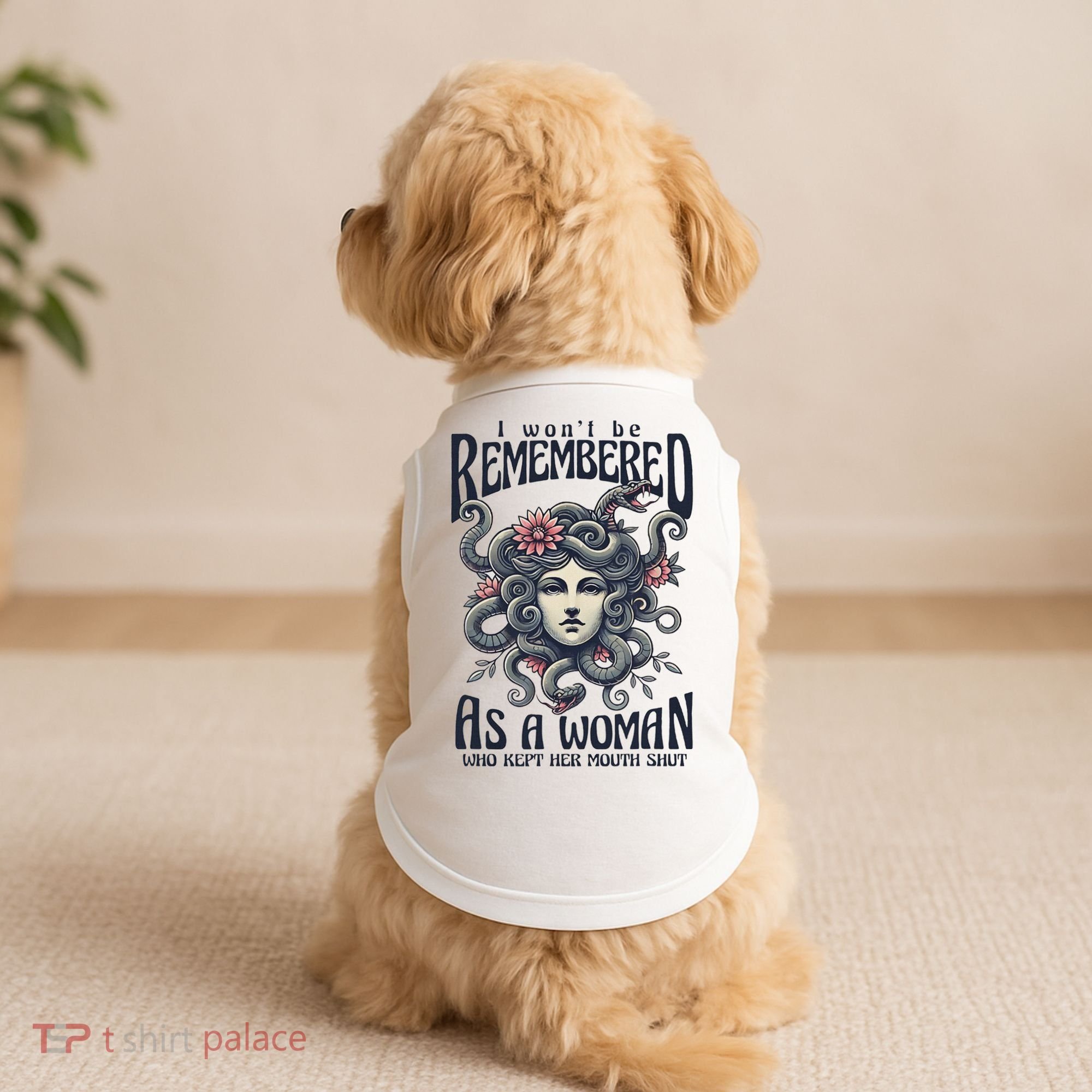 I WonT Be Remembered As A Woman Who Kept Her Mouth Shut Doggie Tank