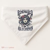 I WonT Be Remembered As A Woman Who Kept Her Mouth Shut USA-Made Doggie Bandana thumb 0