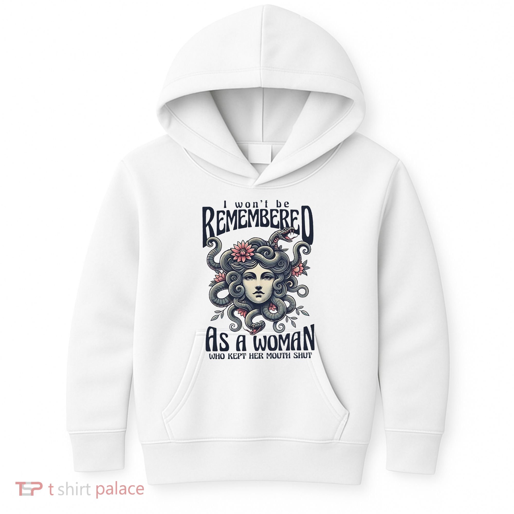 I WonT Be Remembered As A Woman Who Kept Her Mouth Shut Kids Hoodie