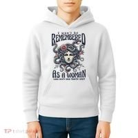 I WonT Be Remembered As A Woman Who Kept Her Mouth Shut Kids Hoodie thumb 4