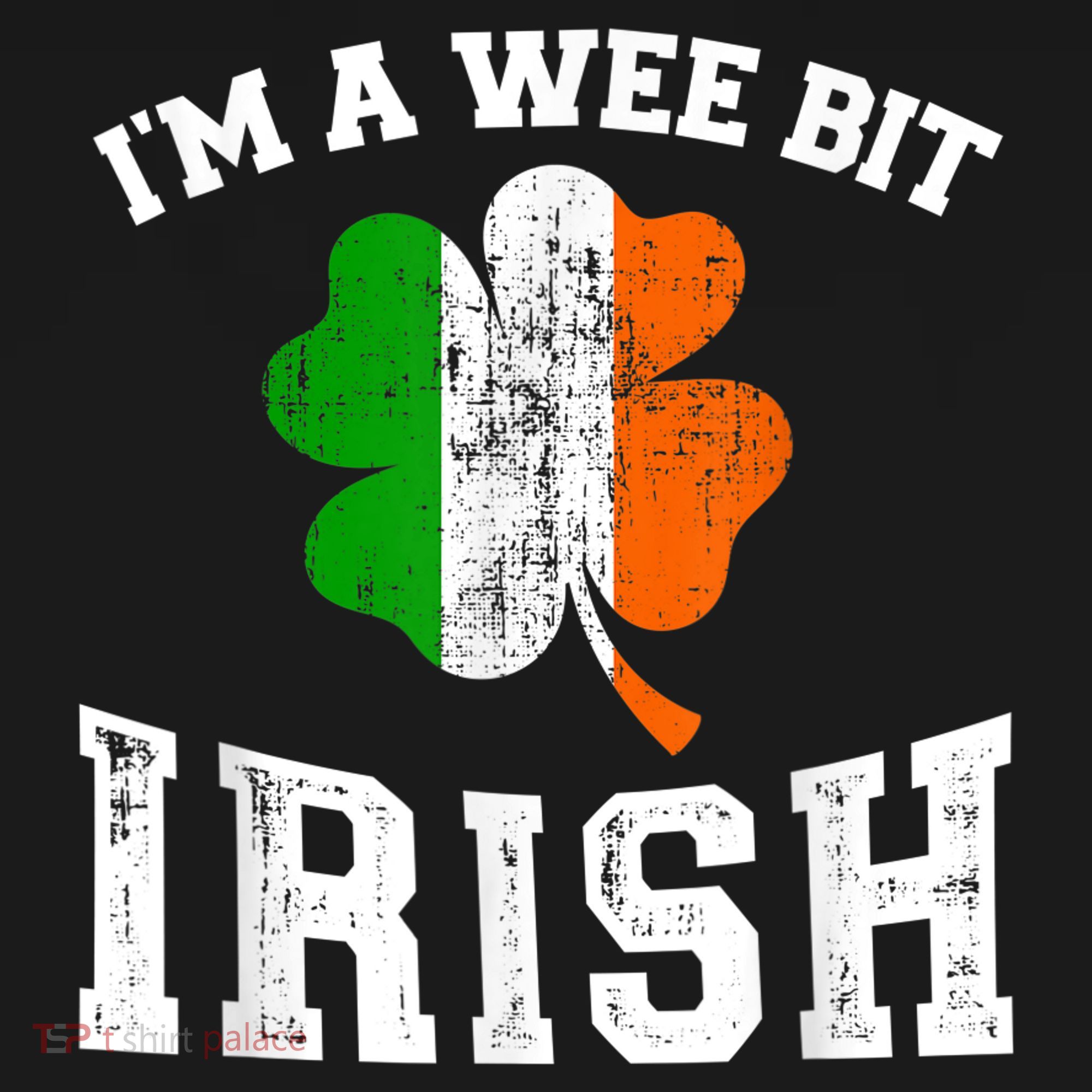 I'm wee bit irish with ireland shamrock for St Patricks day Women's Hoodie