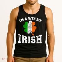 I'm wee bit irish with ireland shamrock for St Patricks day Tank Top thumb 3
