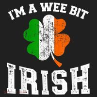 I'm wee bit irish with ireland shamrock for St Patricks day Golf Towel thumb 3