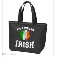 I'm wee bit irish with ireland shamrock for St Patricks day Tote Bag thumb 3
