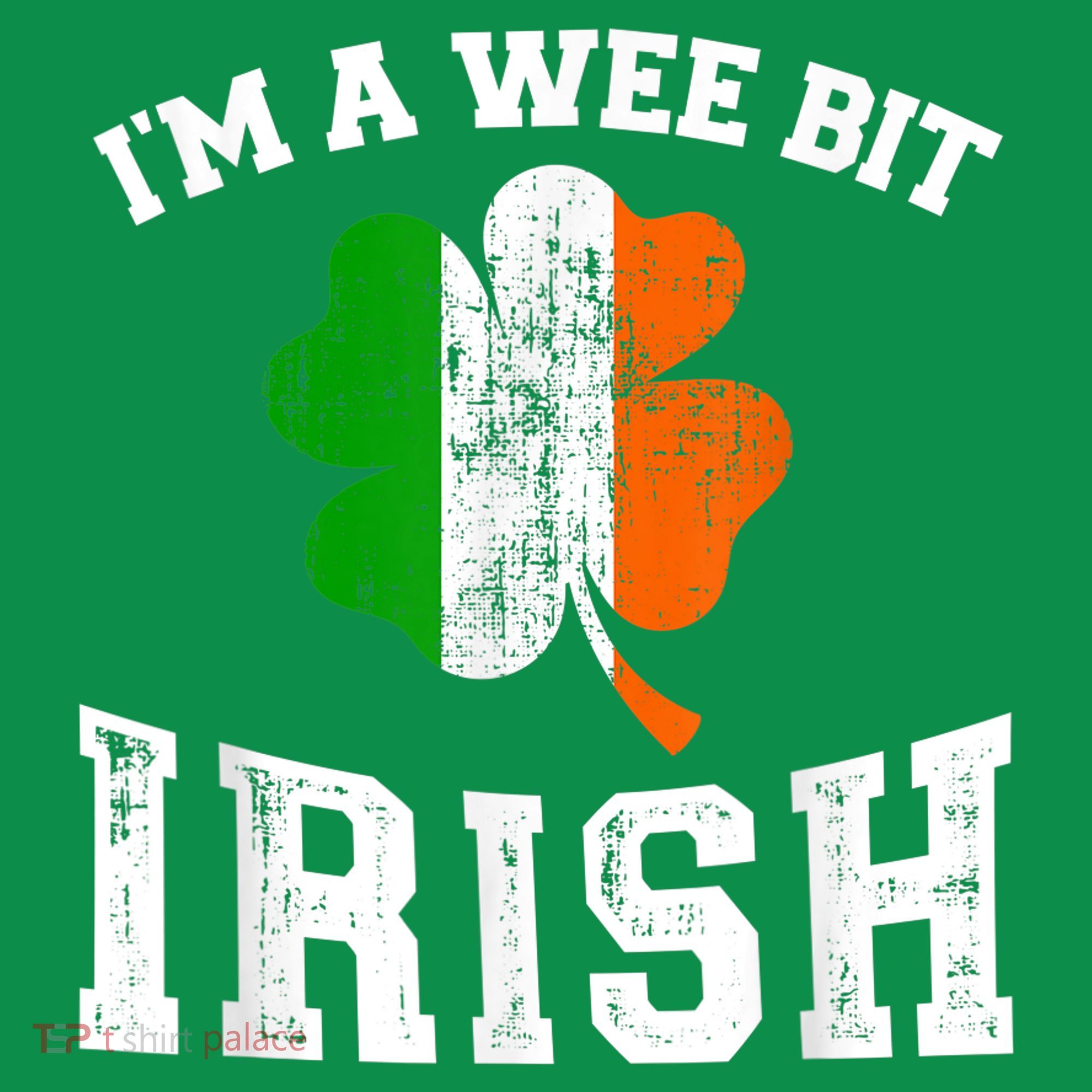 I'm wee bit irish with ireland shamrock for St Patricks day Long Sleeve Shirt