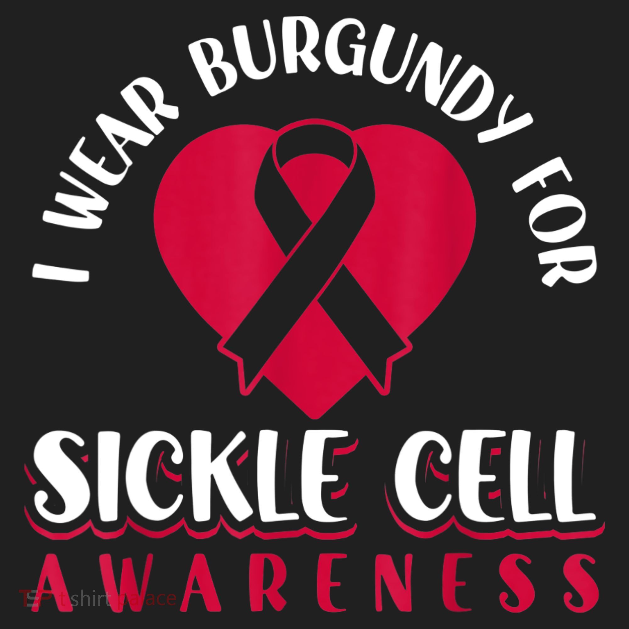I Wear Burgundy For Sickle Cell Awareness Beanie