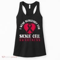 I Wear Burgundy For Sickle Cell Awareness Women's Tank Top thumb 0