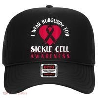 I Wear Burgundy For Sickle Cell Awareness Hat thumb 0