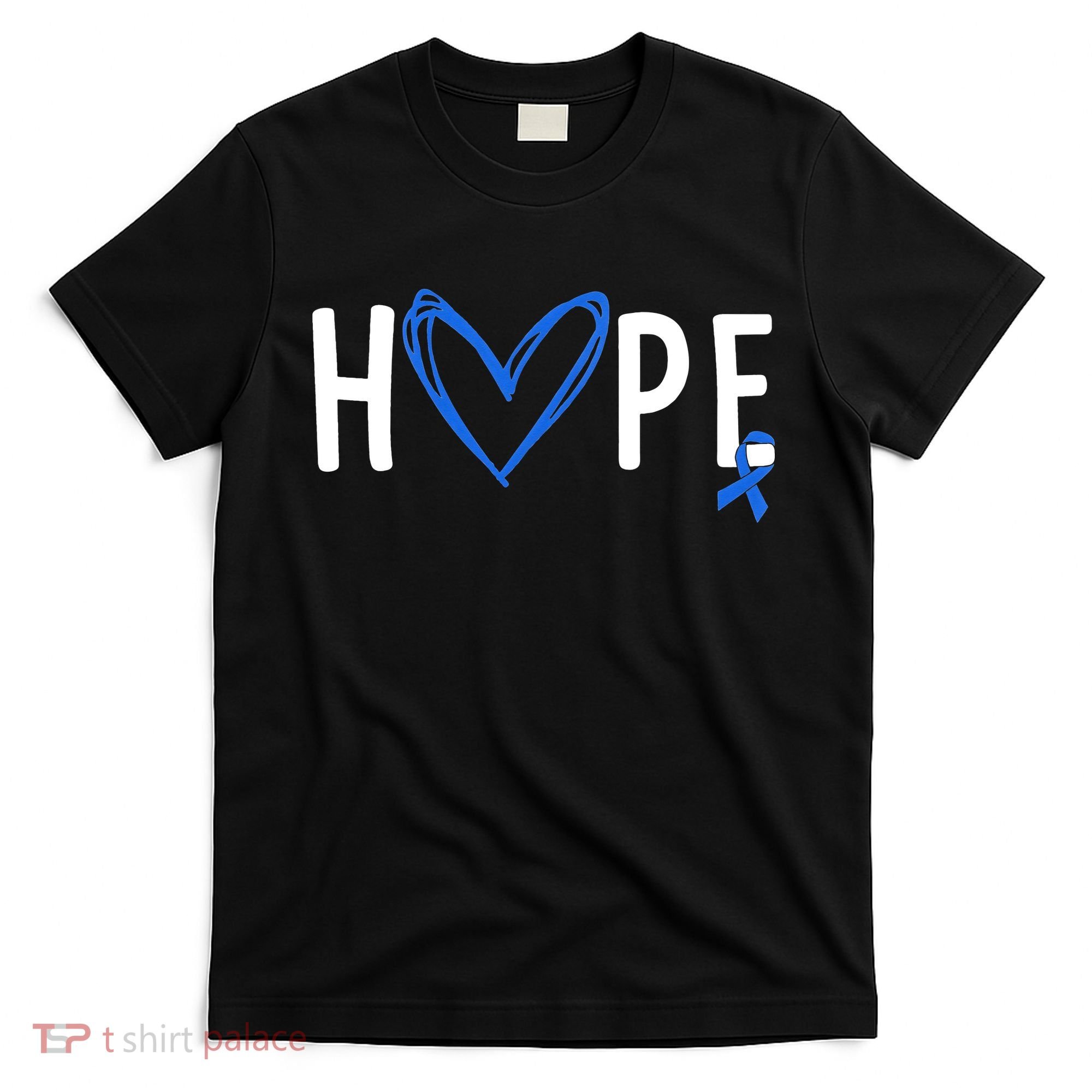 I Wear Blue For Child Abuse Awareness Month Blue Ribbon T-Shirt