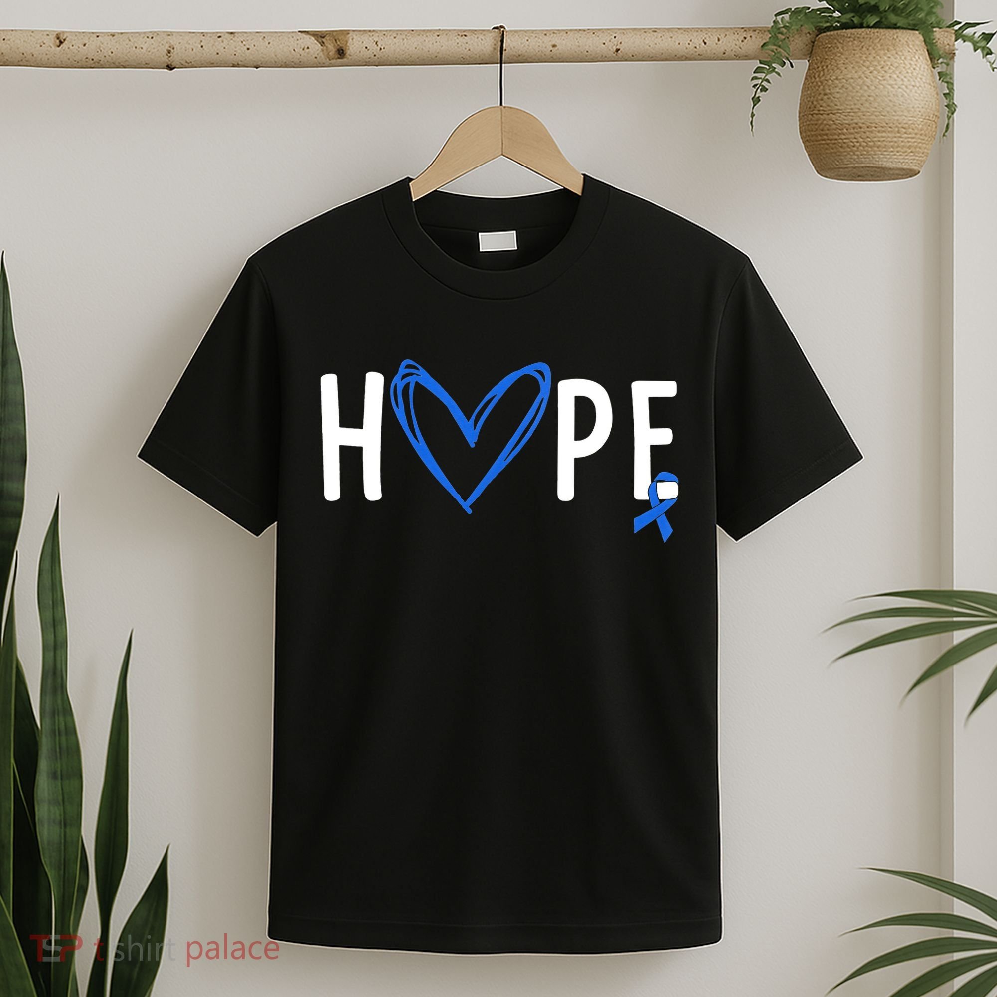 I Wear Blue For Child Abuse Awareness Month Blue Ribbon T-Shirt
