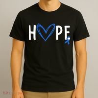 I Wear Blue For Child Abuse Awareness Month Blue Ribbon T-Shirt thumb 3