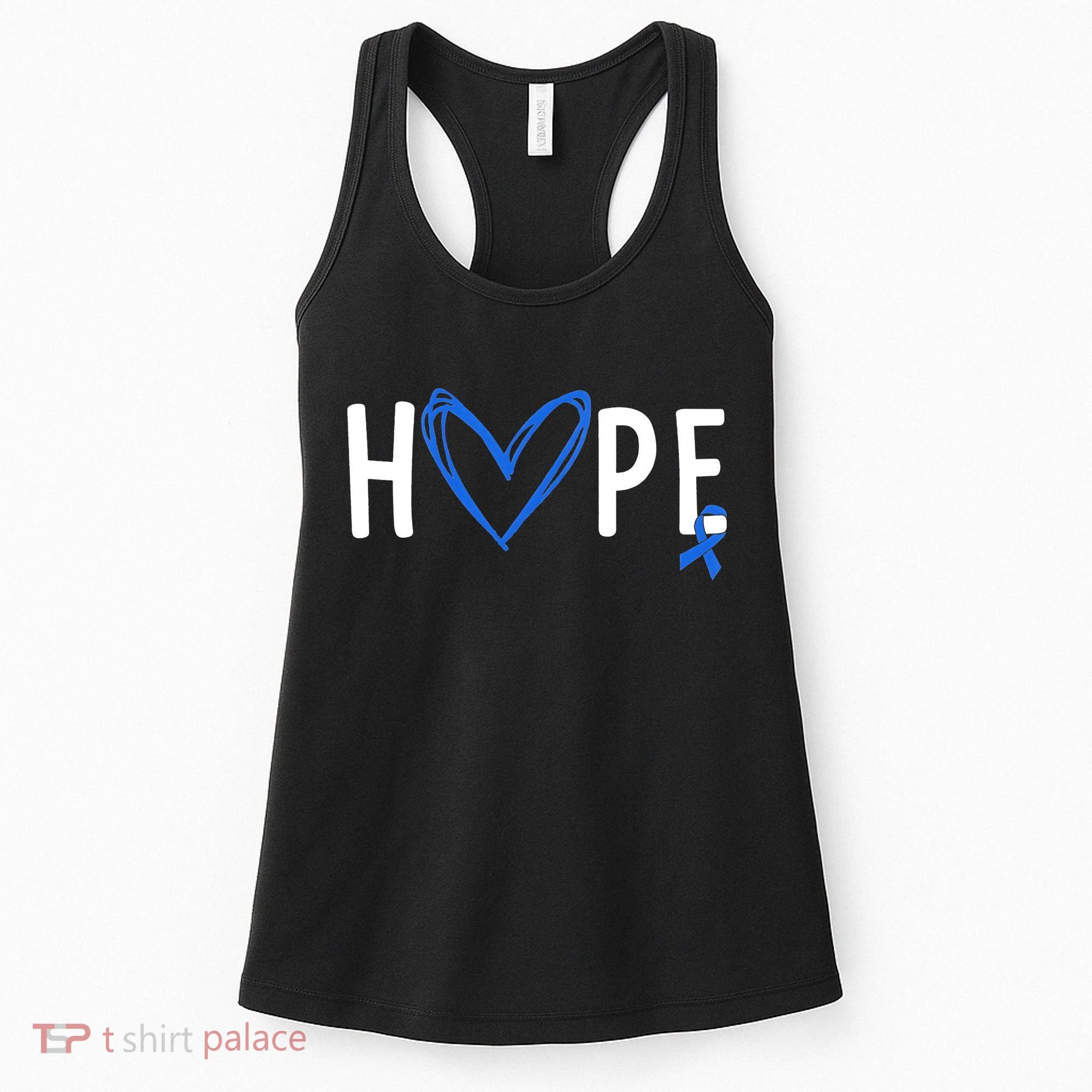 I Wear Blue For Child Abuse Awareness Month Blue Ribbon Women's Tank Top