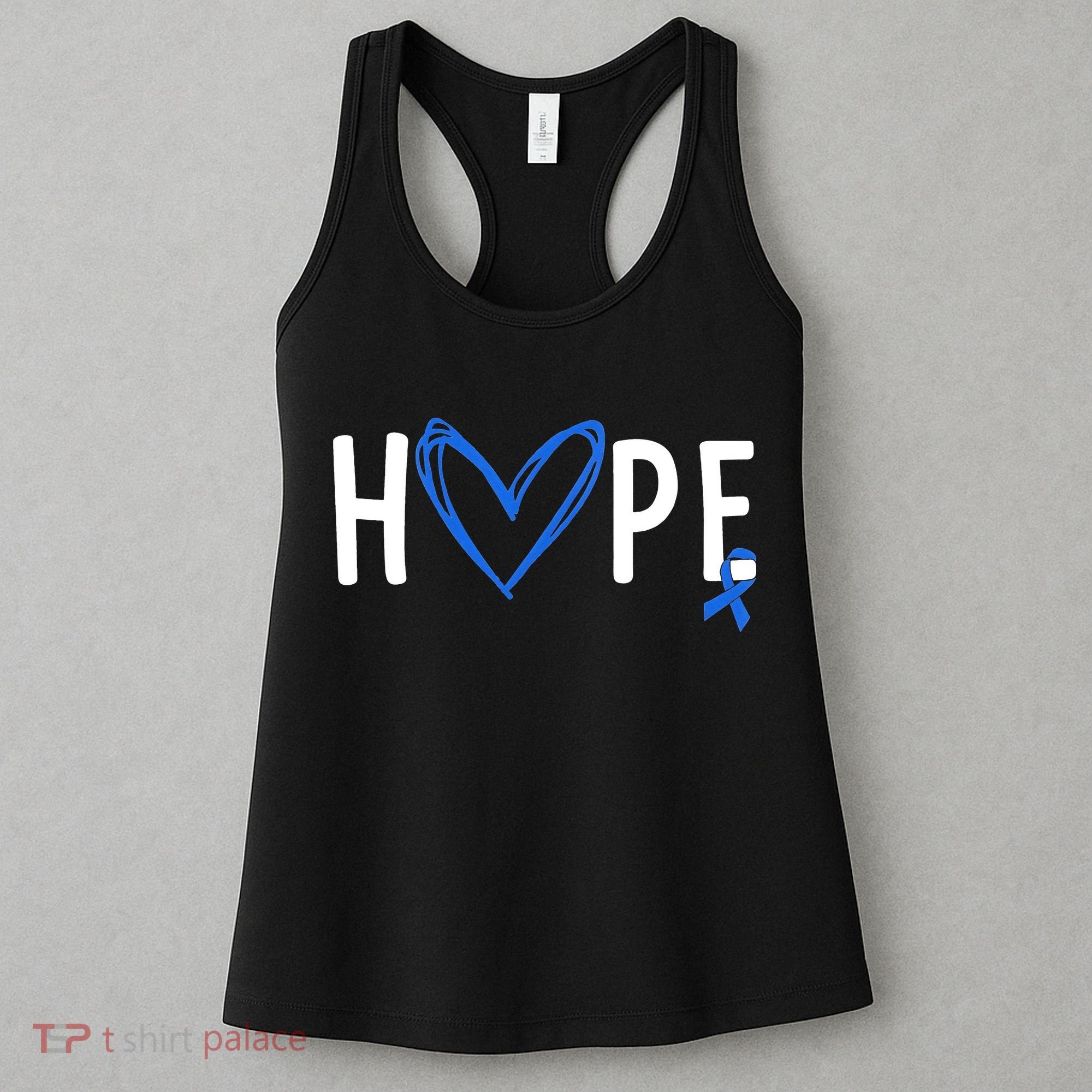 I Wear Blue For Child Abuse Awareness Month Blue Ribbon Women's Tank Top