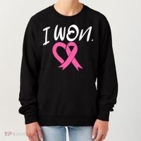 I Won Breast Cancer Awareness Support Pink Ribbon Survivor C Women's Sweatshirt thumb 0