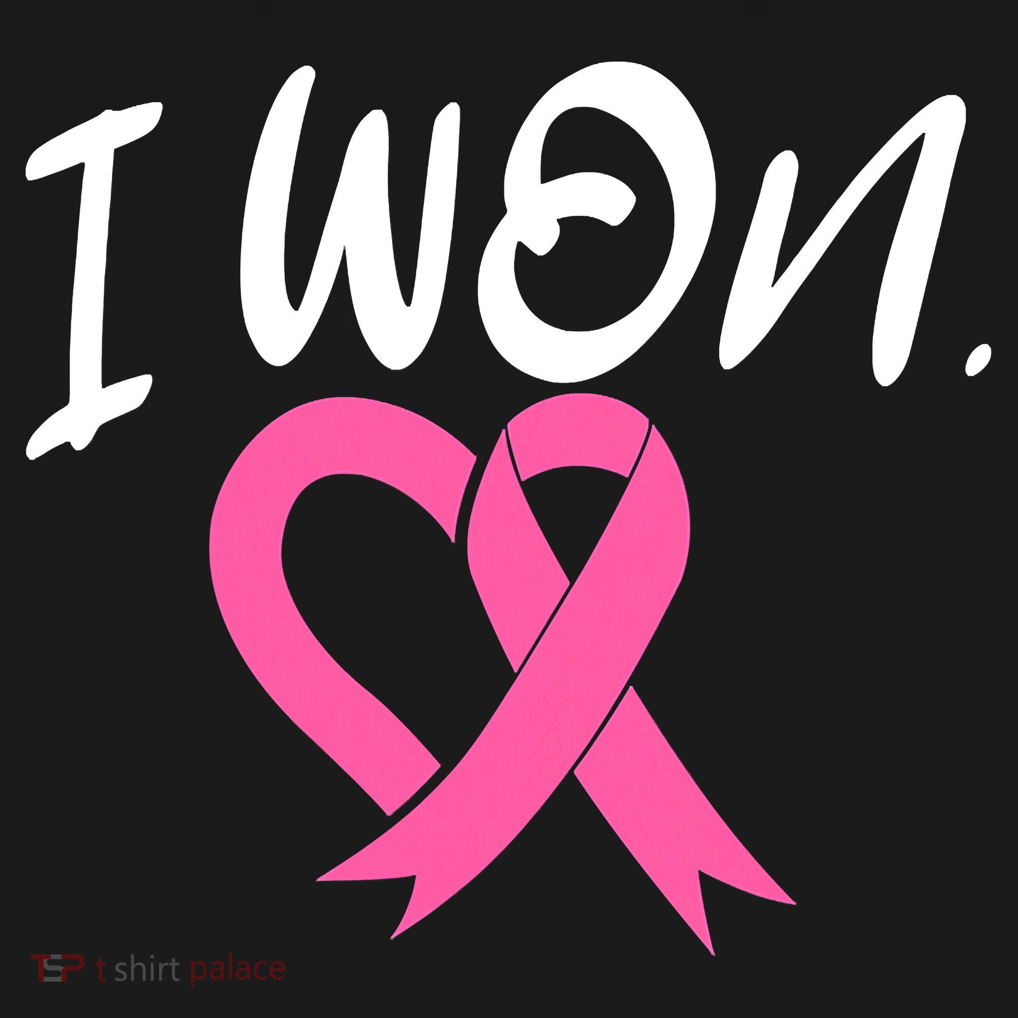 I Won Breast Cancer Awareness Support Pink Ribbon Survivor C Women's Hoodie