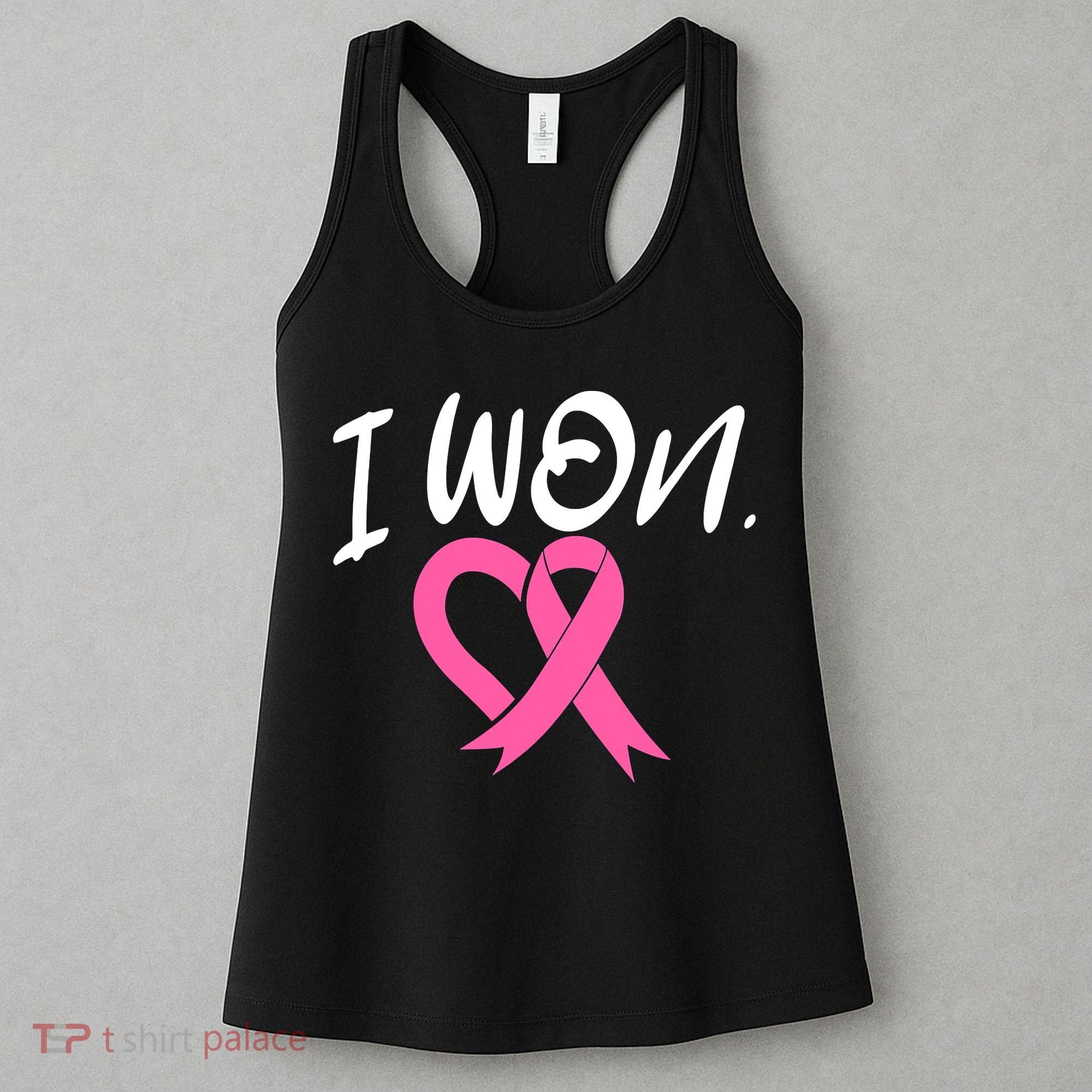 I Won Breast Cancer Awareness Support Pink Ribbon Survivor C Women's Tank Top