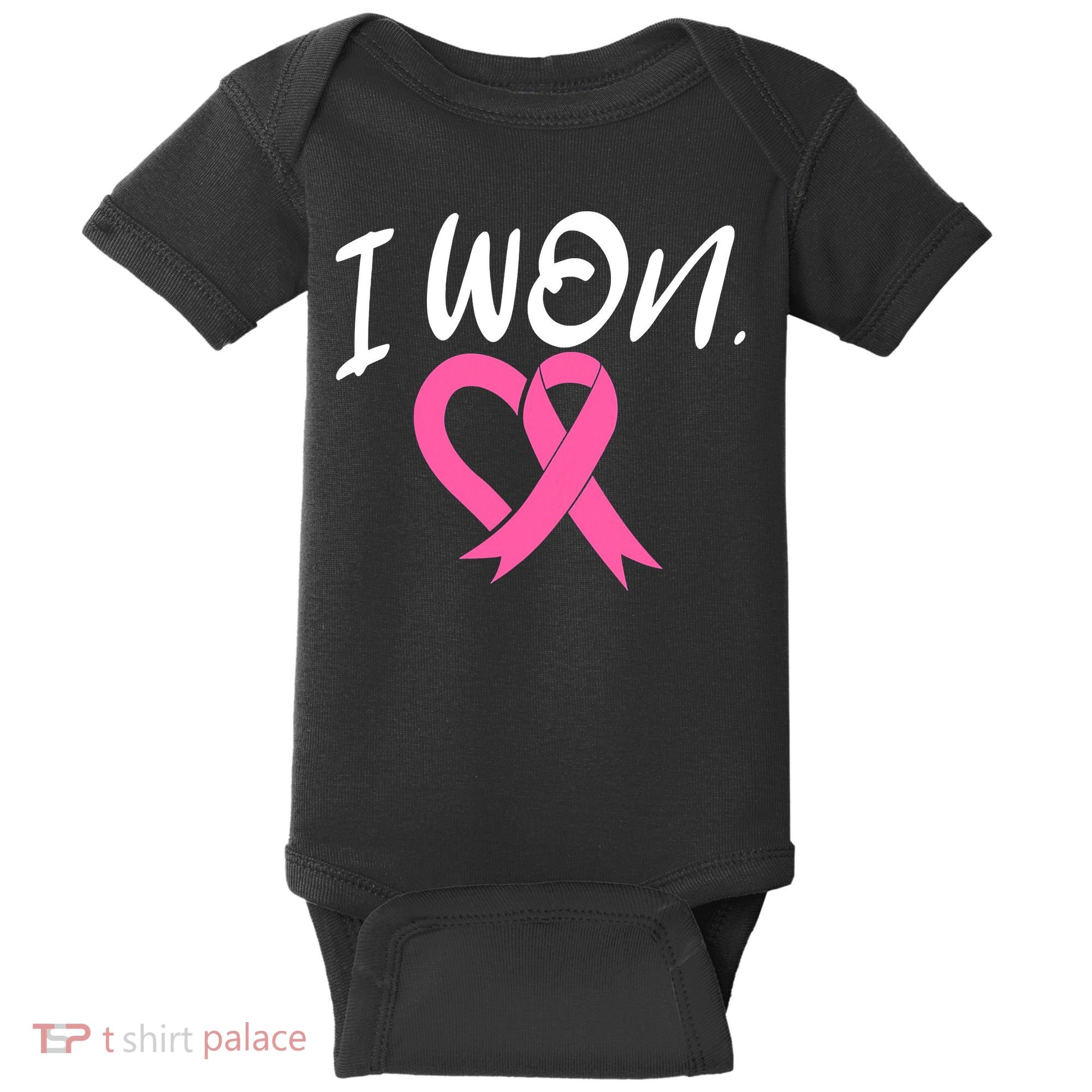 I Won Breast Cancer Awareness Support Pink Ribbon Survivor C Baby Bodysuit