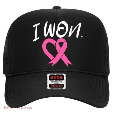 I Won Breast Cancer Awareness Support Pink Ribbon Survivor C Hat