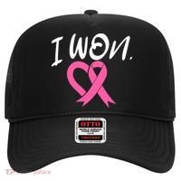 I Won Breast Cancer Awareness Support Pink Ribbon Survivor C Hat thumb 0