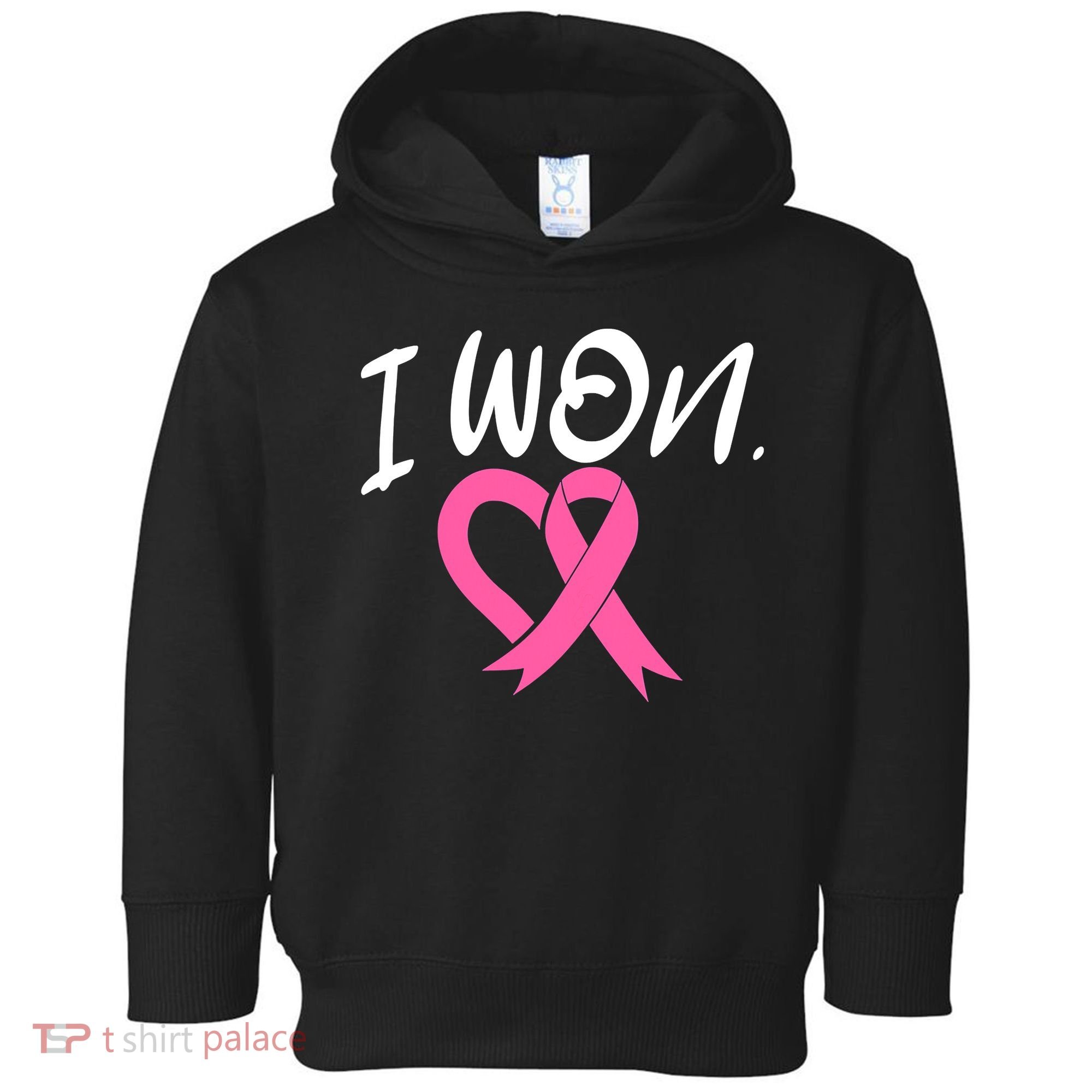 I Won Breast Cancer Awareness Support Pink Ribbon Survivor C Toddler Hoodie