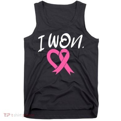 I Won Breast Cancer Awareness Support Pink Ribbon Survivor C Tank Top