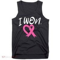 I Won Breast Cancer Awareness Support Pink Ribbon Survivor C Tank Top thumb 0