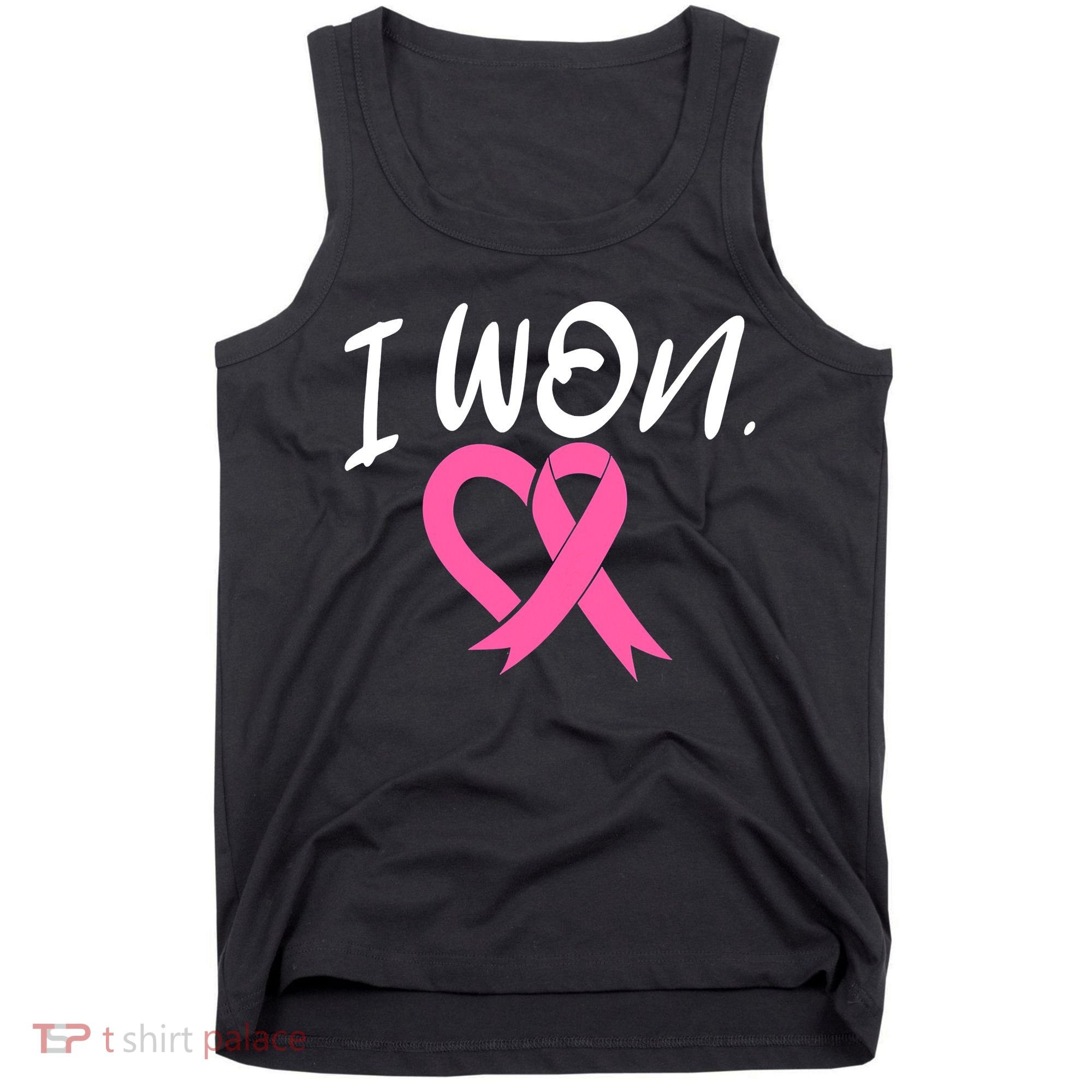 I Won Breast Cancer Awareness Support Pink Ribbon Survivor C Tank Top