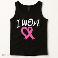 I Won Breast Cancer Awareness Support Pink Ribbon Survivor C Tank Top thumb 2