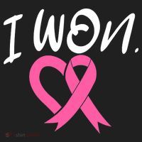I Won Breast Cancer Awareness Support Pink Ribbon Survivor C Golf Towel thumb 3