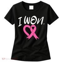 I Won Breast Cancer Awareness Support Pink Ribbon Survivor C Women's T-Shirt thumb 0