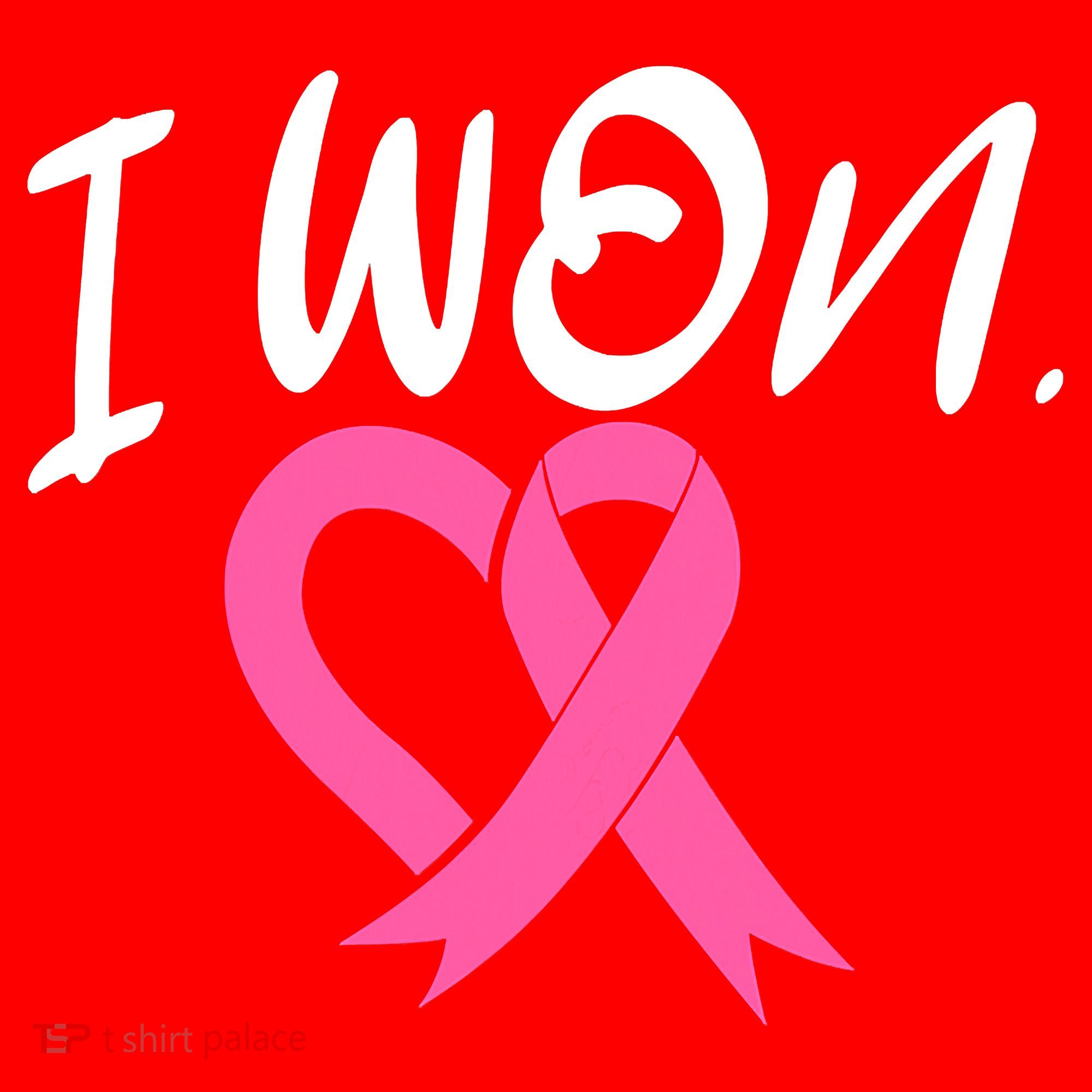 I Won Breast Cancer Awareness Support Pink Ribbon Survivor C Santa Hat