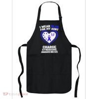 I Wear Blue For My Aunt Charge Syndrome Awareness Apron thumb 0