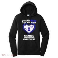 I Wear Blue For My Aunt Charge Syndrome Awareness Women's Hoodie thumb 0