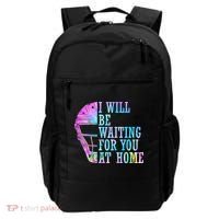 I Will Be Waiting For You At Home Softball Catcher Cute Gift Backpack thumb 0