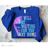 I Will Be Waiting For You At Home Softball Catcher Cute Gift Sweatshirt thumb 2