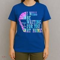 I Will Be Waiting For You At Home Softball Catcher Cute Gift T-Shirt thumb 4
