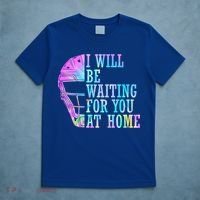 I Will Be Waiting For You At Home Softball Catcher Cute Gift T-Shirt thumb 5