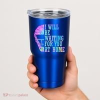 I Will Be Waiting For You At Home Softball Catcher Cute Gift Tumbler thumb 2