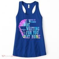 I Will Be Waiting For You At Home Softball Catcher Cute Gift Women's Tank Top thumb 0