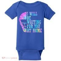 I Will Be Waiting For You At Home Softball Catcher Cute Gift Baby Bodysuit thumb 0