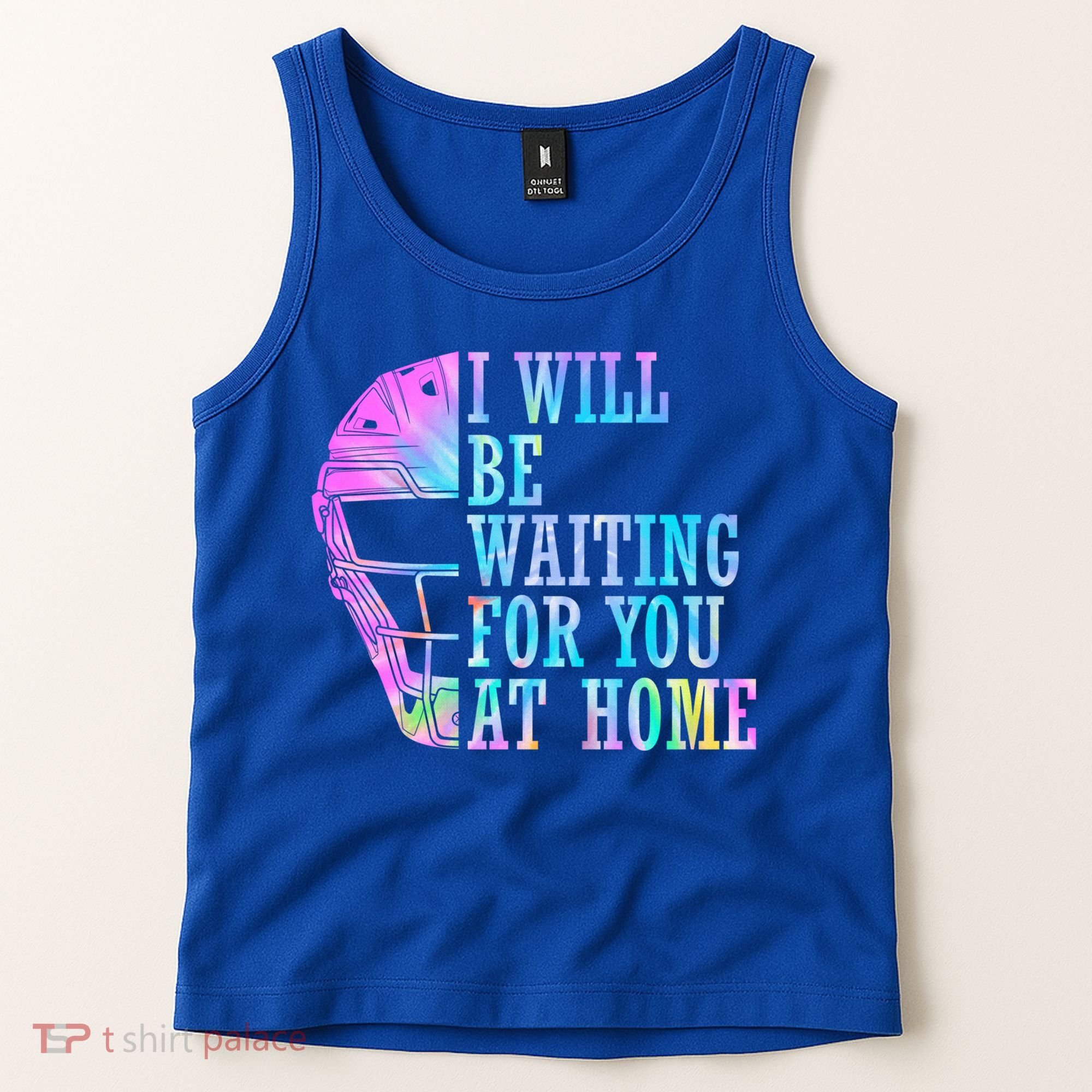 I Will Be Waiting For You At Home Softball Catcher Cute Gift Tank Top