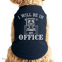 I Will Be In My Office Tractor Driver Farmer Dad Farming Doggie Tank thumb 0